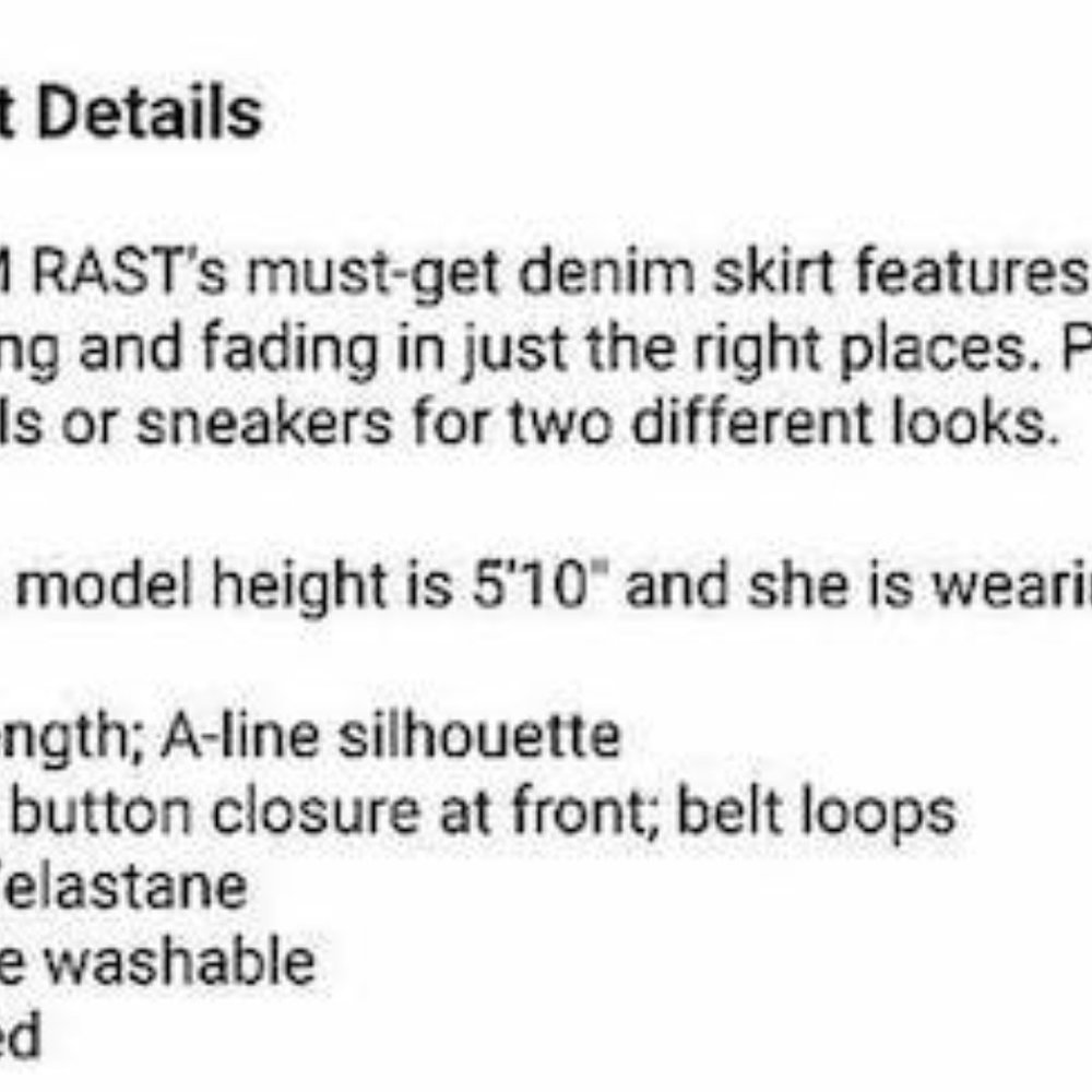 William Rast a-Line Denim Skirt - Picture 4 of 4